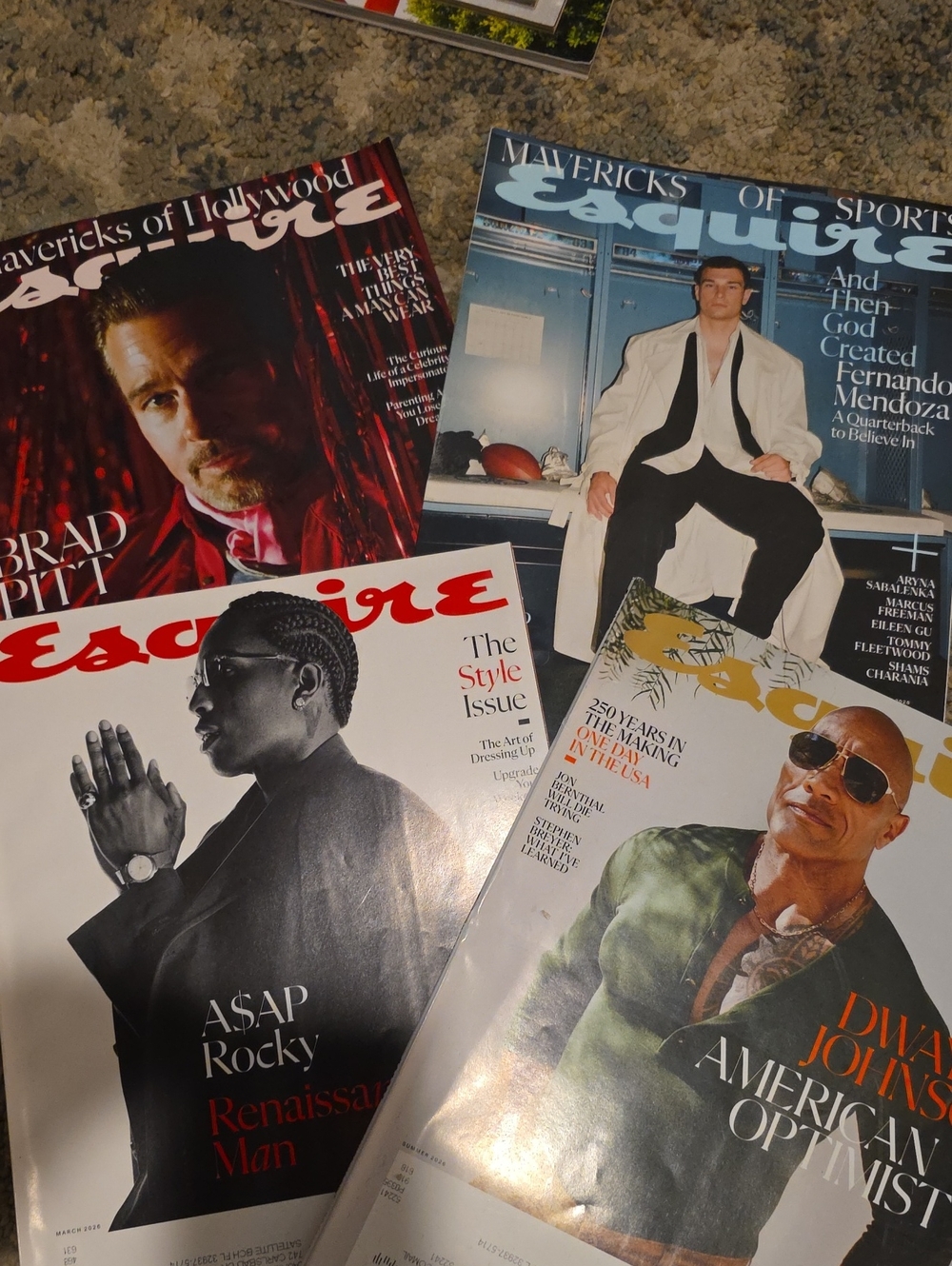 A Set Of Four Esquire Magazines